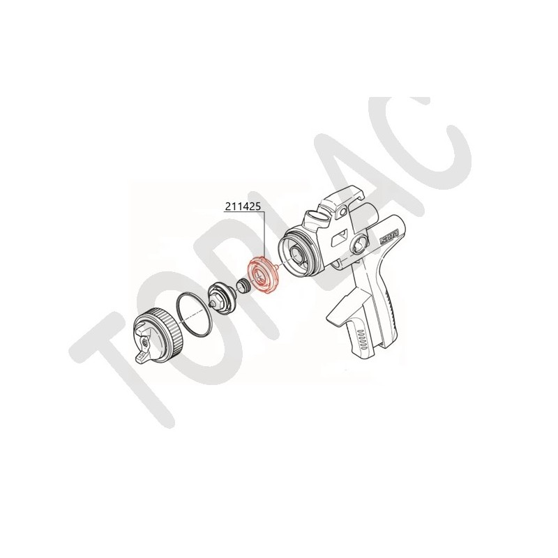 Vzduchový rozdělovací kroužek pod trysku pro SATAjet 5000 B - 211425