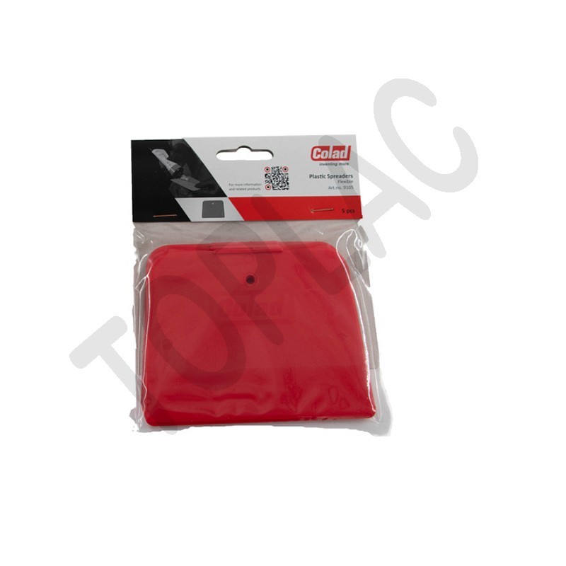 Pružná Colad stěrka, červená, 5ks/balení-9105