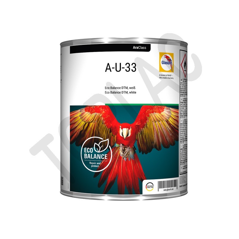 Glasurit A-U-33 Základový plnič DTM, bílý, 3 L