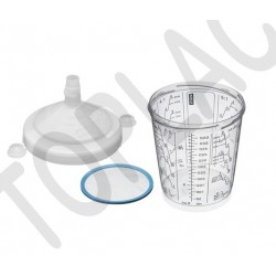 SATA RPS míchací víceúčelová nádobka, 125 µm, 0,6 L, 50 ks