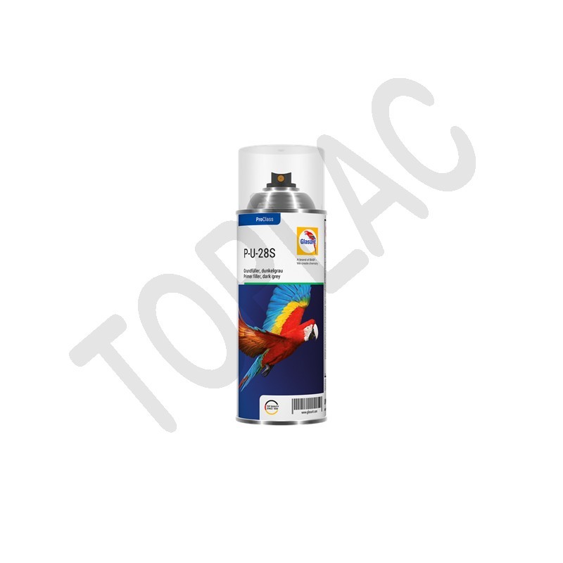Glasurit P-U-28S Základový plnič ve spreji, tmavě šedý, 0,4 L