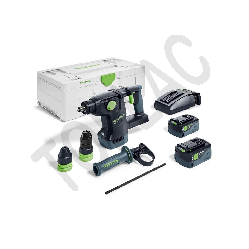 Festool Akumulátorové kombinované kladivo KHC 18 5,0 EBI-Plus