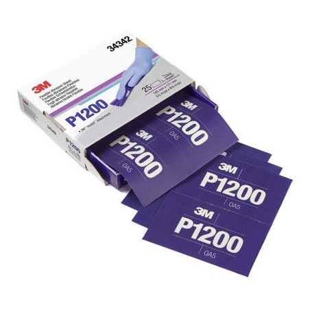 3M Flexibilní brusný arch ruční 270J, 141 x 173 mm, P1500