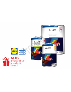 Balíček Glasurit P-U-403 (3L) + P-U-409 (3L)+P-H-250 (2L)+P-A-914 (2L)