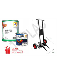 Glasurit zákl. plnič šedý 285-700 (4L) + P-H-230 (1L) + vozík zdarma
