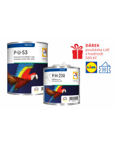 Balíček Glasurit P-U-53 (3 L) + P-H-230 (1 L) + dárek