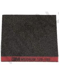 3M Oboustr. brousicí houba, střední, P120-180, červená, 124mm x 98mm
