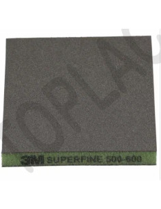 3M Oboustr. brousicí houba, superjemná, P500-600, zelená, 124mm x 98mm