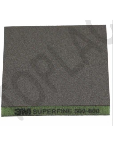3M Oboustr. brousicí houba, superjemná, P500-600, zelená, 124mm x 98mm
