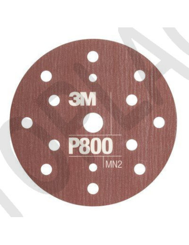 3M Flexibilní brusný kotouč 270J, 15 děr, D150, P800