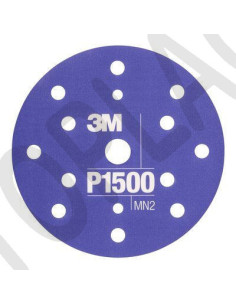 3M Flexibilní brusný kotouč 270J, 15 děr, D150, P1500 fialový