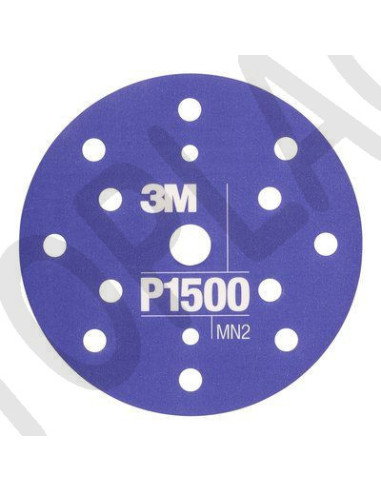 3M Flexibilní brusný kotouč 270J, 15 děr, D150, P1500 fialový