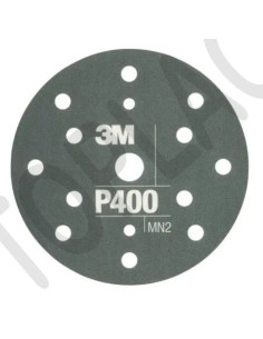 3M Flexibilní brusný kotouč 270J, 15 děr, D150, P400 zelený