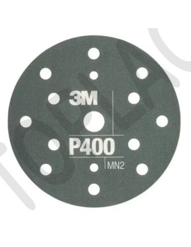 3M Flexibilní brusný kotouč 270J, 15 děr, D150, P400 zelený