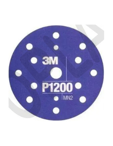 3M Flexibilní brusný kotouč 270J, 15 děr, D150, P1200 fialový