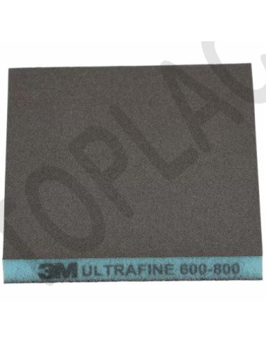 3M Oboustr. brousicí houba, ultrajemná 600-800, modrá, 124mm x 98mm