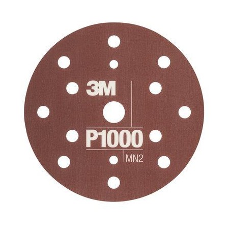 3M Flexibilní brusný kotouč 270J, 15 děr, D150, P600-P1500-34419