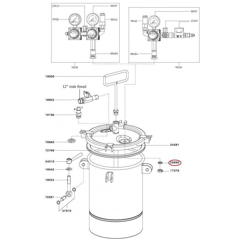 SATA Těsnicí kroužek