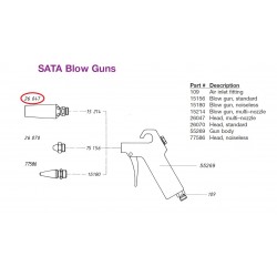 SATA kovová multi tryska M 14x1 SATA 26047