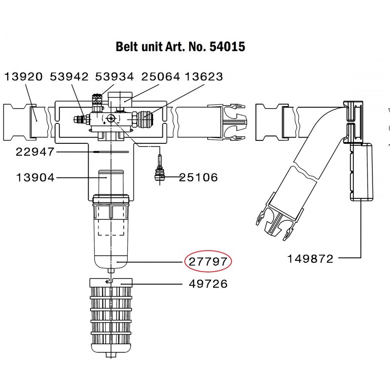 SATA Adsorberové sklo [pro SATA vision 2000] SATA 27797