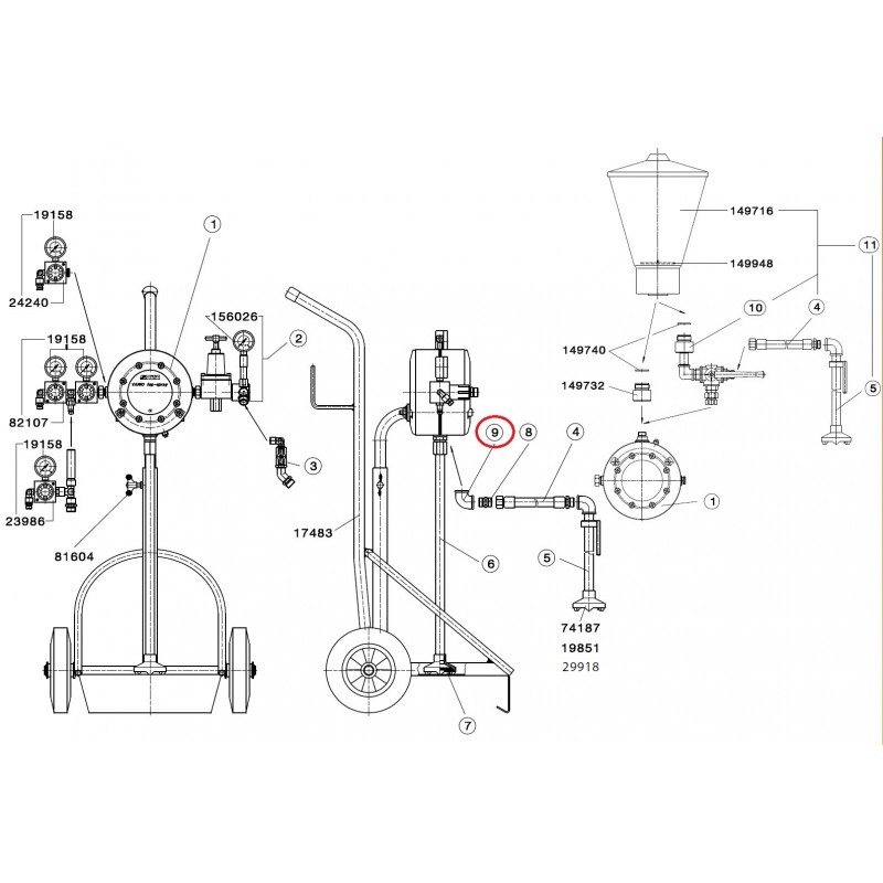 SATA Úhel G 1/2 "(vnitřní závit)
