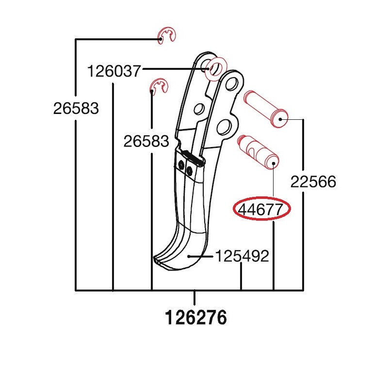 SATA objímka spouště SATA 44677