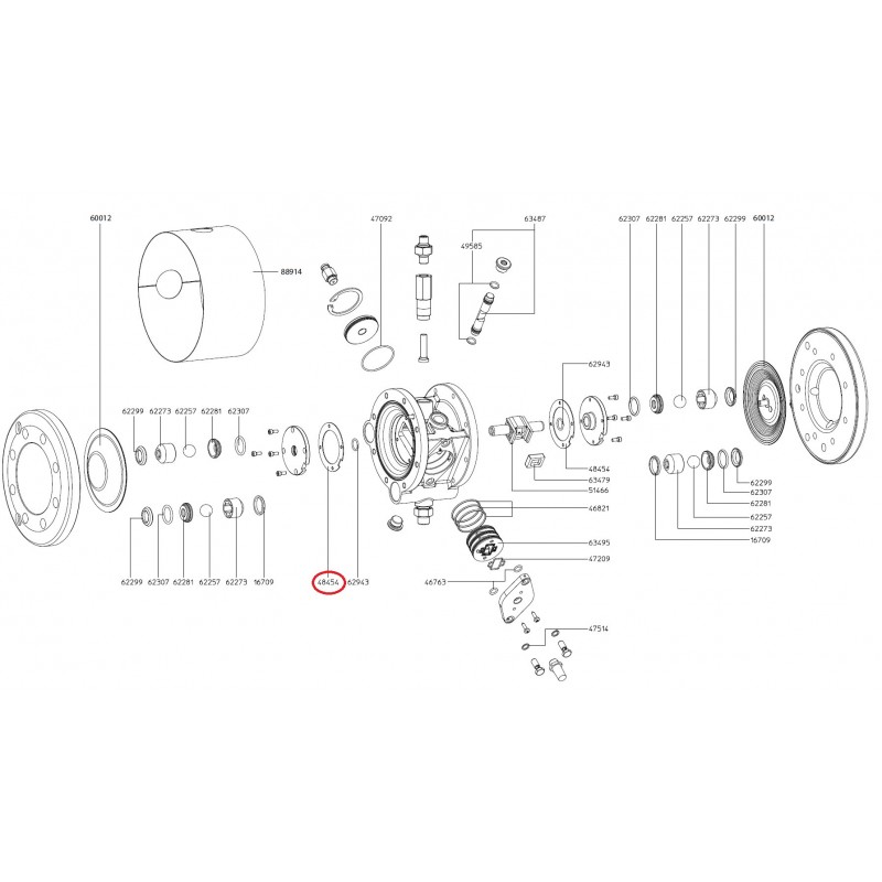 SATA Ploché těsnění D 72 x T 1 SATA 48454