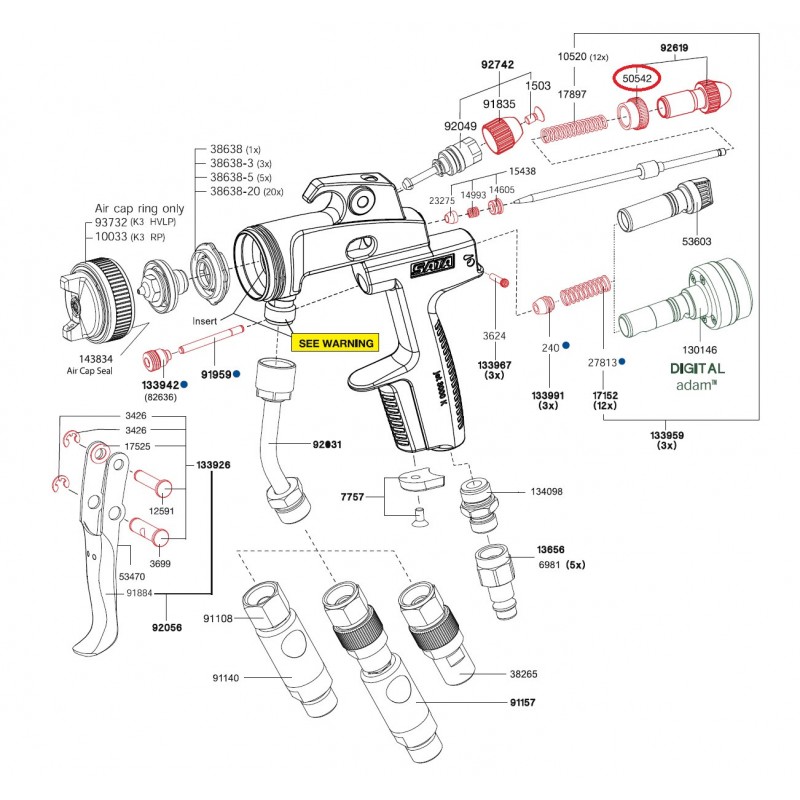 SATA Pojistná matice SATA 50542