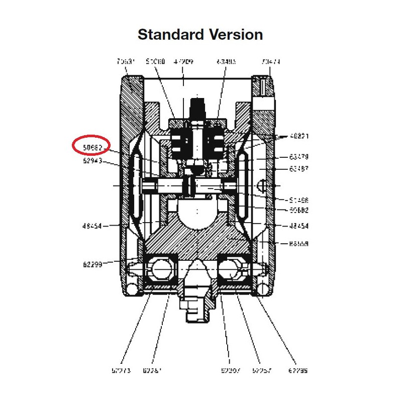 SATA Ložiskové víčko 14