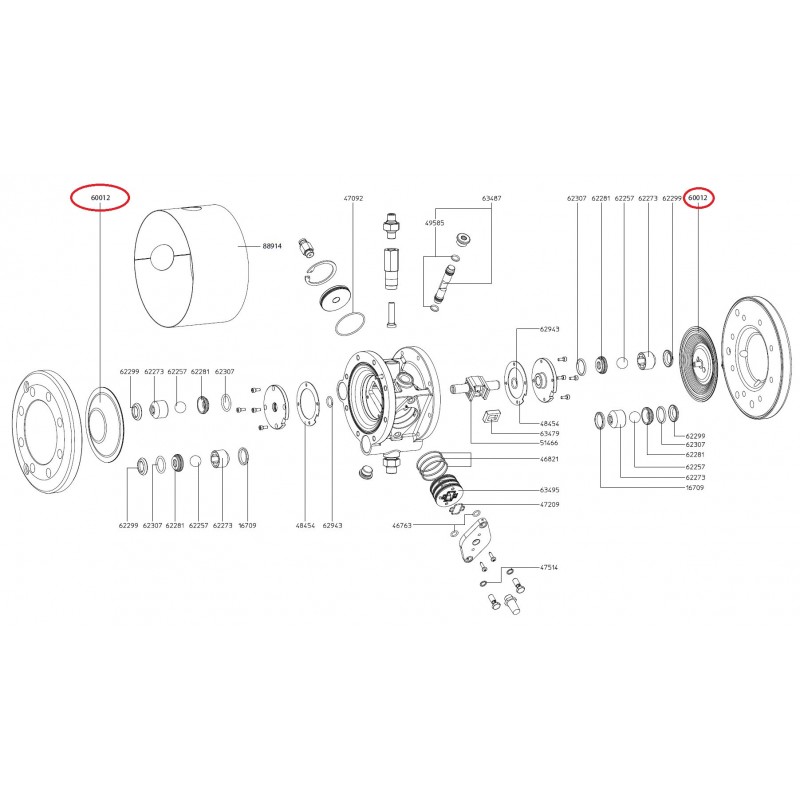 SATA Opravná sada membrány (balení2 kusy) SATA 60012