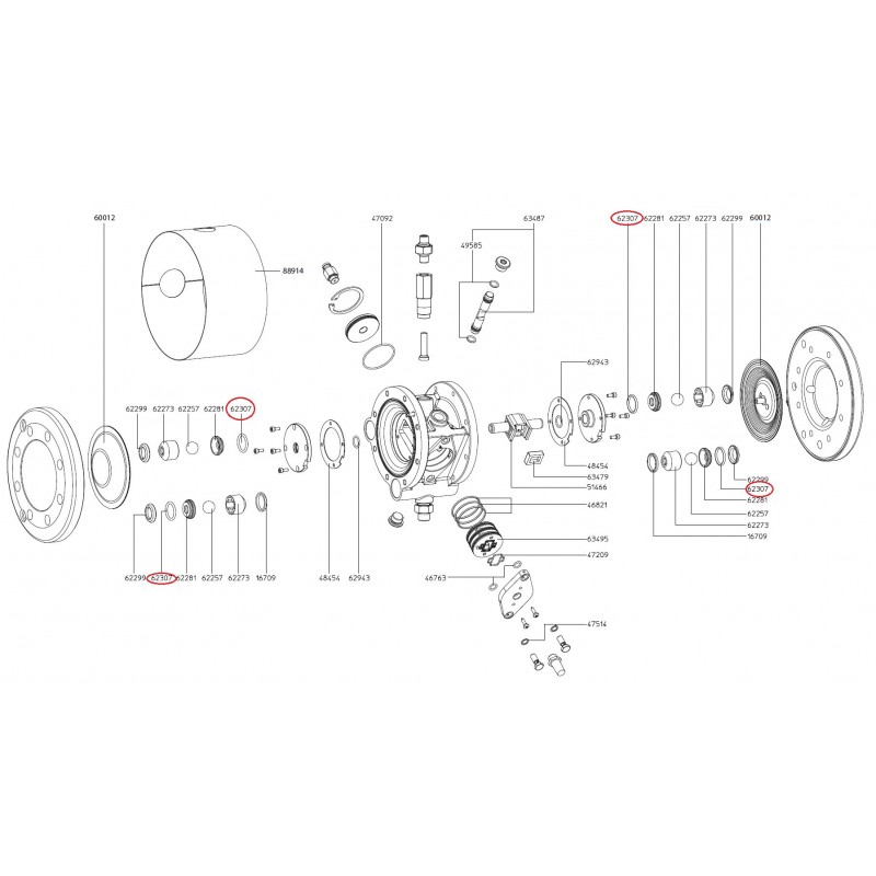 SATA O-kroužek [pro SATA vario top spray] SATA 62307