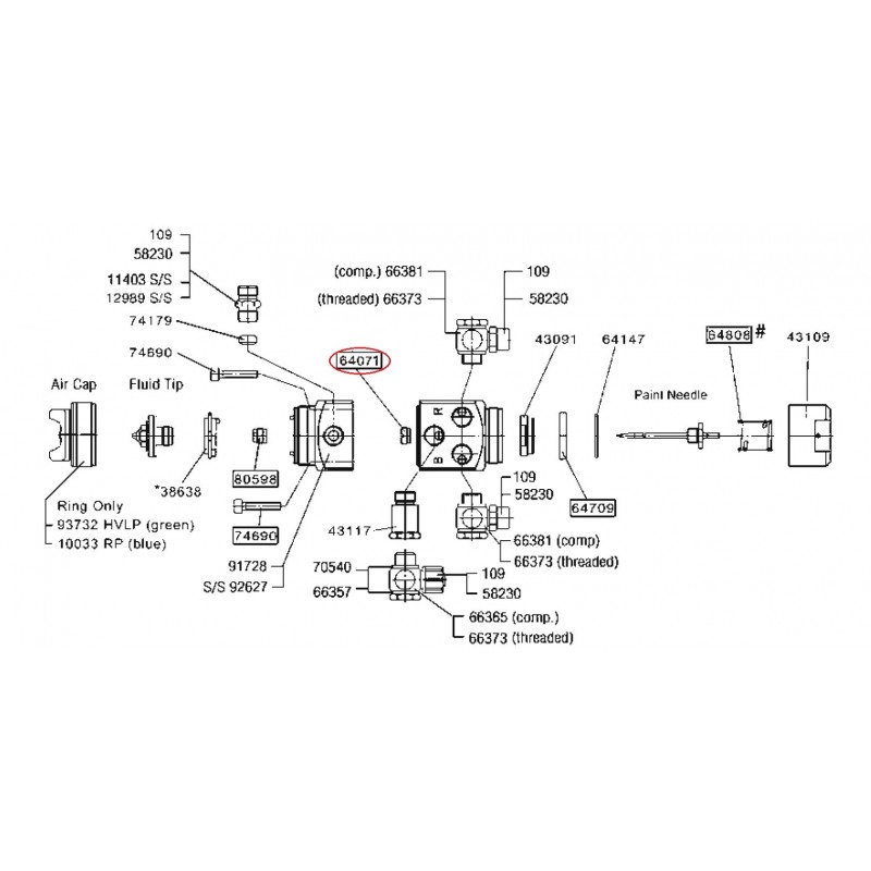 SATA Držák těsnění
