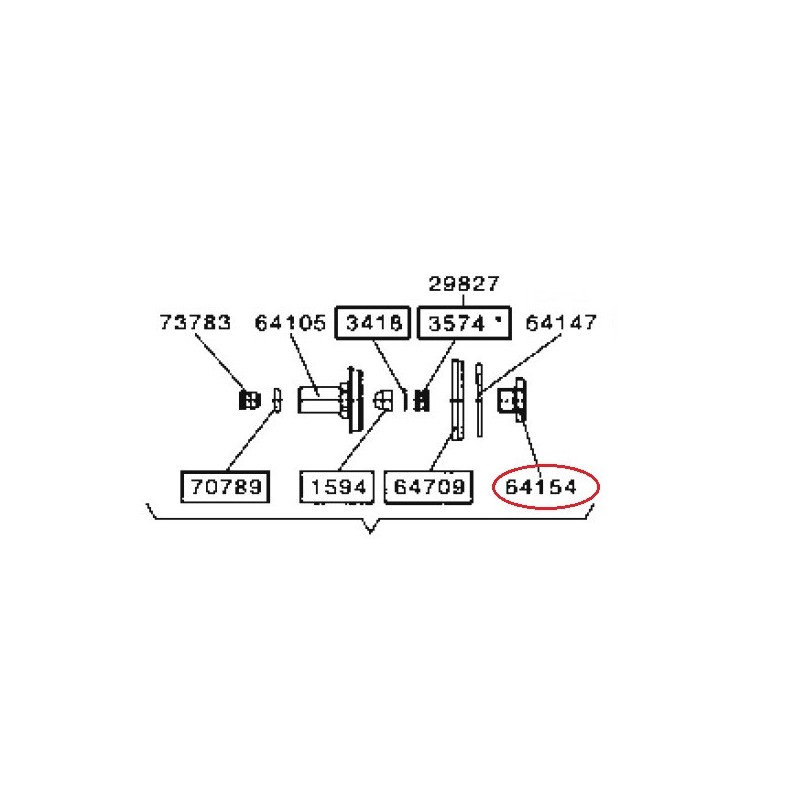SATA Dutý šroub [pro SATA LP90] SATA 64154
