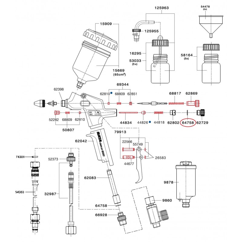 SATA O-kroužek SATA 64758