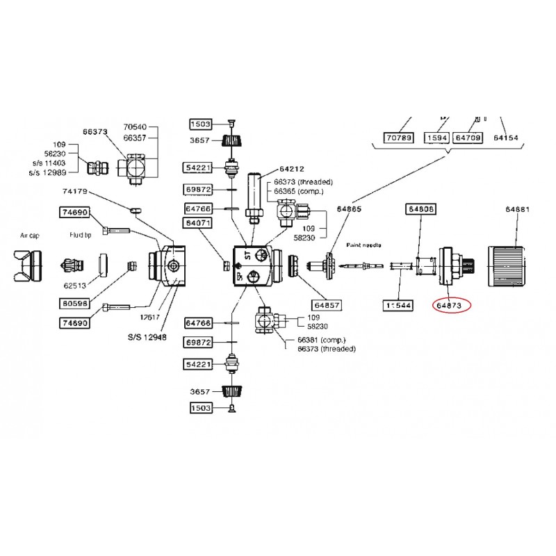 SATA Uzavírací víčko