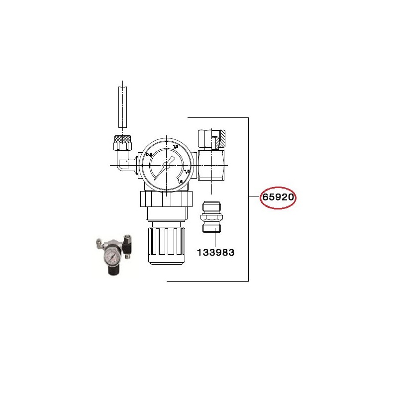 SATA Kompletní ovládací vybavení pro BVD tlakovou nádobu SATA 65920
