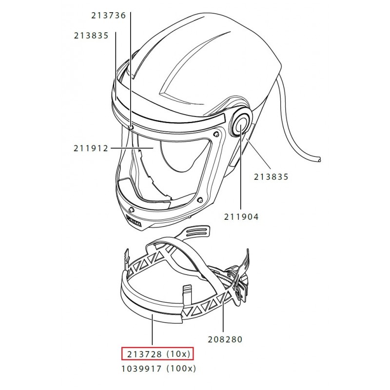 SATA Pohodlná páska (10 ks) [pro SATA air vision 5000] SATA 213728