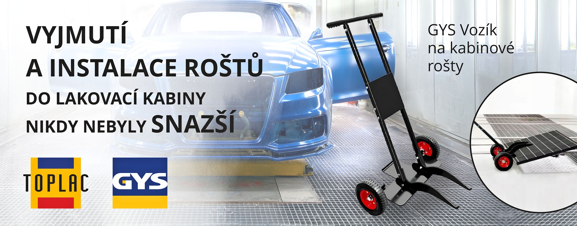 GYS voz&iacute;k na kabinov&eacute; ro&scaron;ty